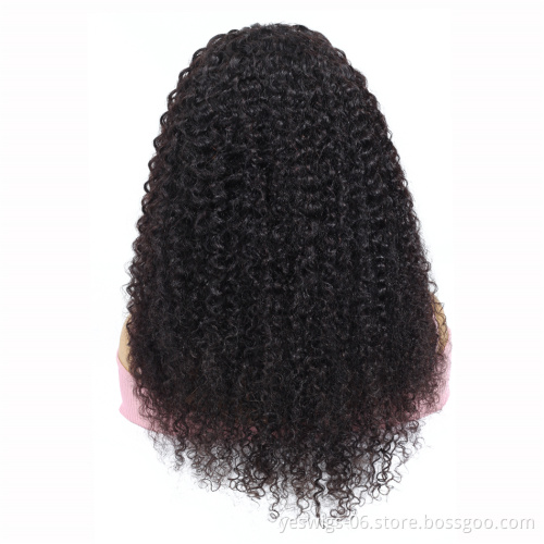 New Arrival Top Quality Virgin Hair Kinky Curly Lace Wigs 10A Grade Brazilian Cuticle Aligned Virgin Hair Curly Human Wig
